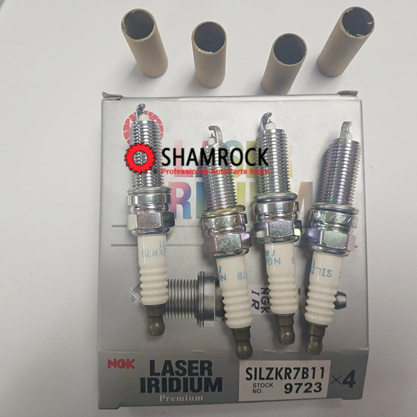 original NGK Laser Iraurita Spark Plugs NGK SILZKR7B11 9723 fits for Honda Elantra Santa Azera Tucson Kkia Sorento Forte Sedona