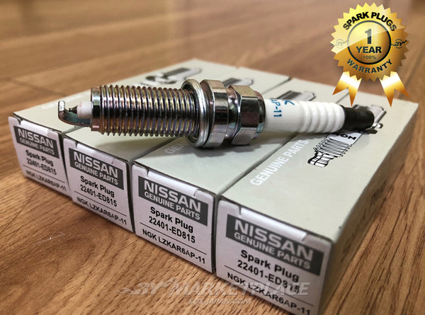 4pcs Auto Parts NGK Iridium Spark Plug Brand new OEM# LZKAR6AP-11 22401-ED815 22401ED815 Car Candle for Nissan Tiida