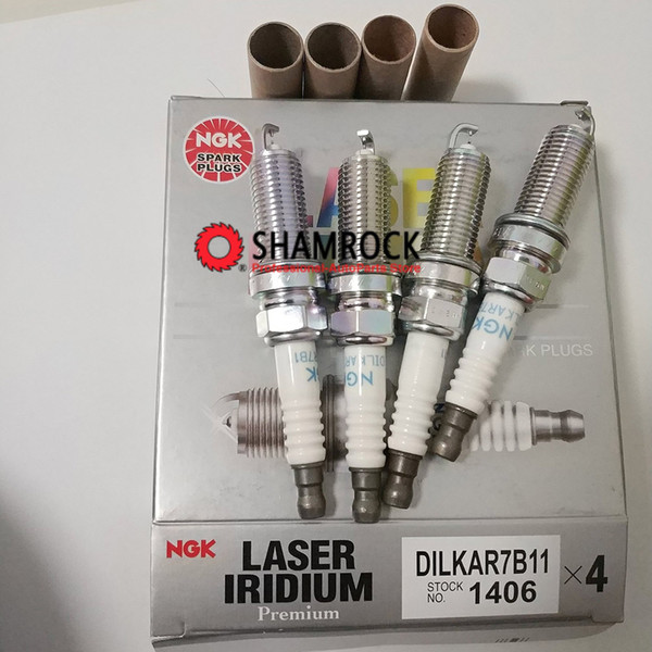 original NGK Laser Dual Iridium Spark Plugs NGK DILKAR7B11 1406 for BMW X3 Infiniti Mazda Nissan Toyota Mercedes-Benz