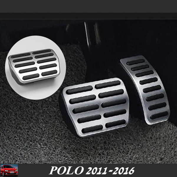 NEW POLO 2016 Aluminum Car Accelerator Pedals Brake Pedal Clutch Pedals for VW POLO 2011-2016