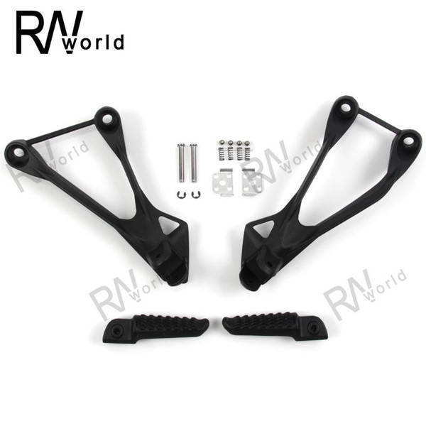 1 Set Motorcycle Footrests Rear Foot Pegs Pedals Rest Foot For ZX-6R NINJA 2005 2006 2007 2008 Rearset Replacement ZX6R