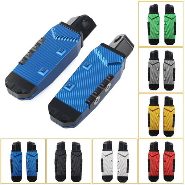 2Pcs Motorcycle Rear Footrests Foot Pegs Pedal Pads For GSXR600/750/1000 GSXR1300 Hayabusa GSR600 GSR750 CNC Aluminum