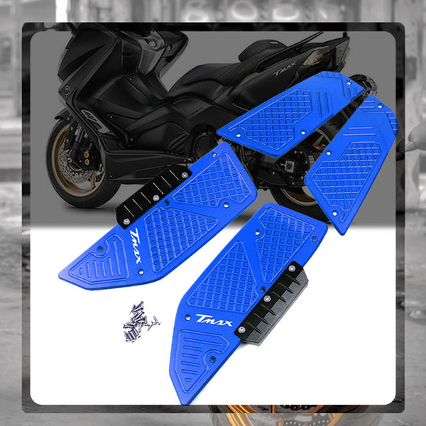 Scooter Front & Rear Footrest Step Motorcycle CNC Footboard Pedals Foot Pegs For TMAX530 TMAX 530 T-MAX530 T-MAX 202220222019