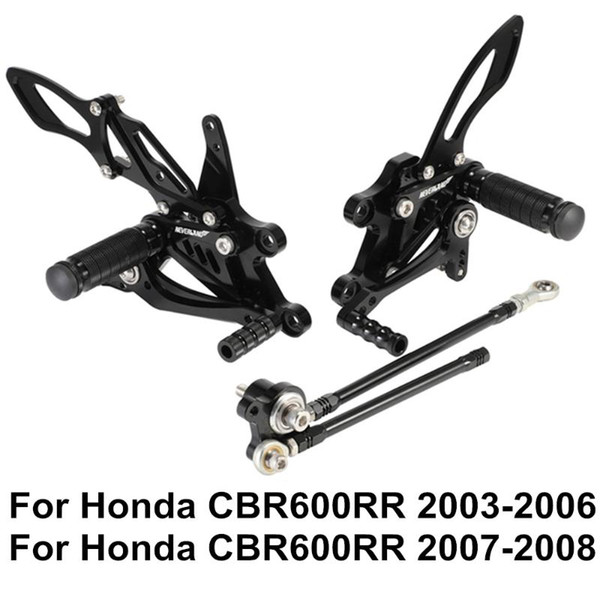 Aluminum Motorcycle CNC Foot Rider Rear Set Footrest Peg Pedal For CBR600RR 2003 2004 2005 2006 2007 2008