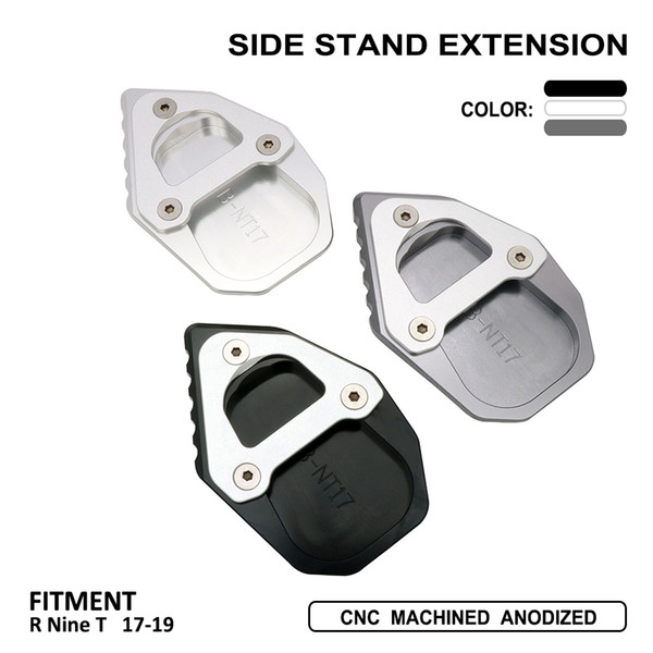 Motorcycle Kickstand Side Foot Stand Extension Pad Support Plate Enlarge Stand For R Nine T 202220222019