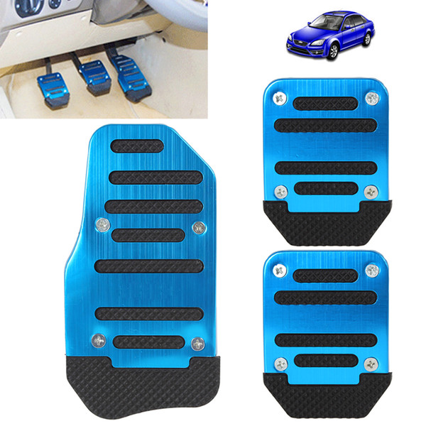 Aluminium Alloy Non-slip Auto Car Pedals Cap Foot Rest Cover Accelerator Brake Clutch Pedal Footrest