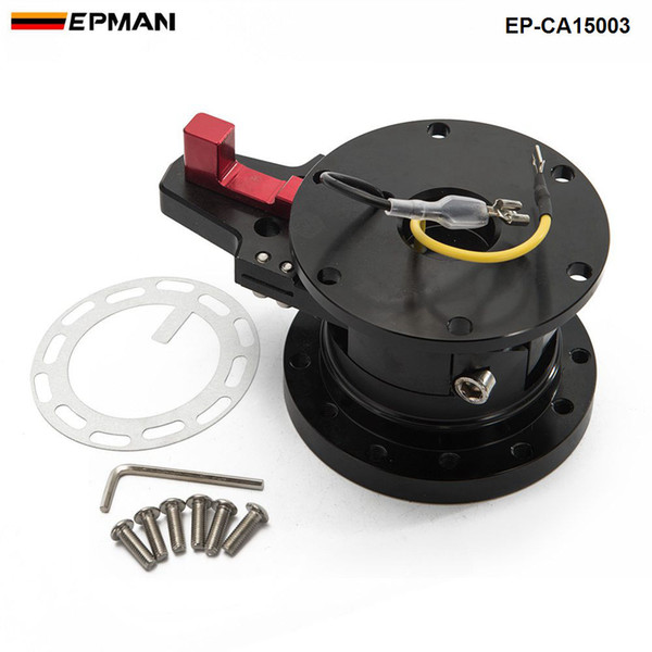 Tansky - Quick Tilt Steering Wheel System Hub/ Quick Release - STEERING WHEEL BLACK QUICK RELEASE TILT SYSTEM JDM RACE/RACING TK-CA15003