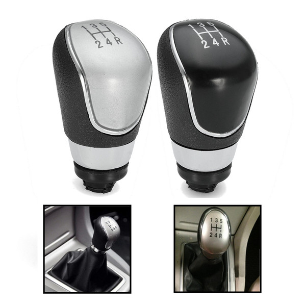 New Black or Chrome 5 Speed Gear Shift Knob Shifter Lever Knob Head For Ford/Focus MK3 Fiesta/MK7/C-max Mondeo mk4 2007-2013