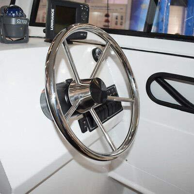 Ting Ao Boat Steering Steel Wheel Polished 5 Spoke Marine Yacht Diameter 13-1/2