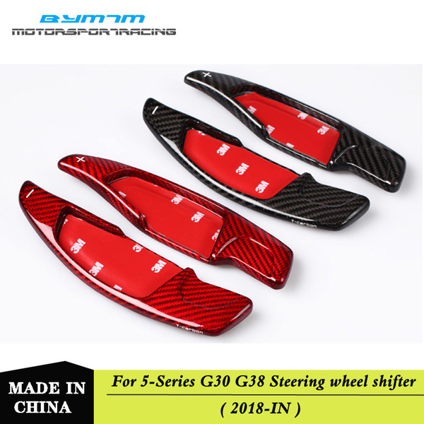 Lengthen Style carbon fiber Steering wheel paddle shift Fit For BMW 5 Series G30 G38 525 530 540