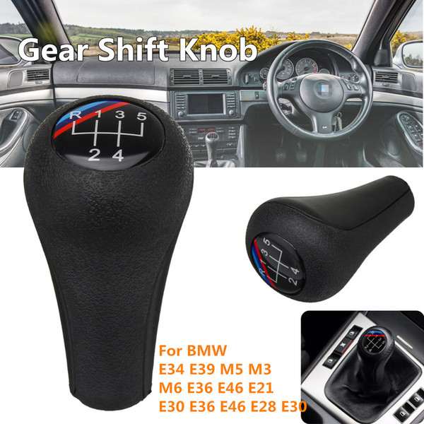 New 5 Speed MT Car Gear Shift Knob Auto Shifter Knob Head For BMW E34 E39 M5 M3 M6 E36 E46 E21 E36 E46 E28