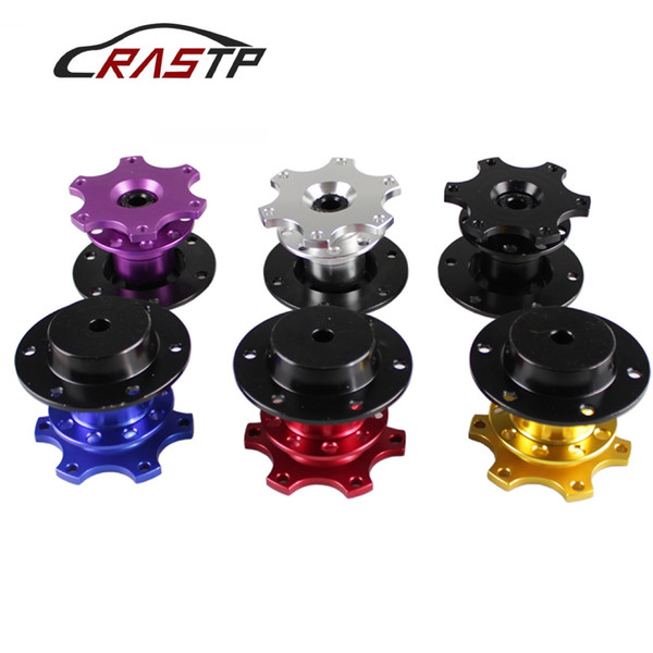 RASTP Universal 6 Hole Car Racing Steering Wheel Quick Release Hub Adapter Snap Off Boss RS-QR001