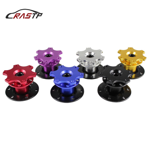 RASTP-New Steering Wheel Quick Release Snap Off Hub Adapter Steering Wheel Hub Boss Kit Purple RS-QR001