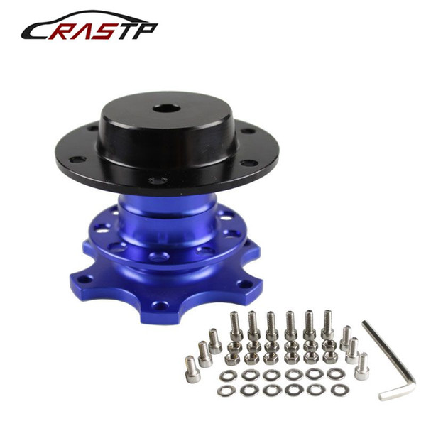 RASTP - NEW High Quality Universal Steering Wheel Quick Release Boss Kit Racing Car Steering Wheel Have In Stock Blue RS-QR001