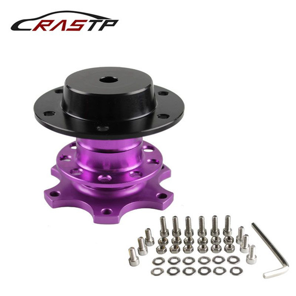 RASTP - NEW High Quality Universal Steering Wheel Quick Release Boss Kit Racing Car Steering Wheel Have In Stock Purple RS-QR001