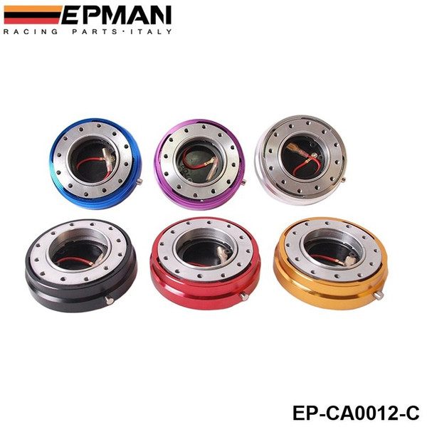 EPMAN Hot Selliing Thin Version Steering Wheel Quick Release For Universal (Blue, Red, Black, Golden, Silver, Purple) EP-CA0012-C