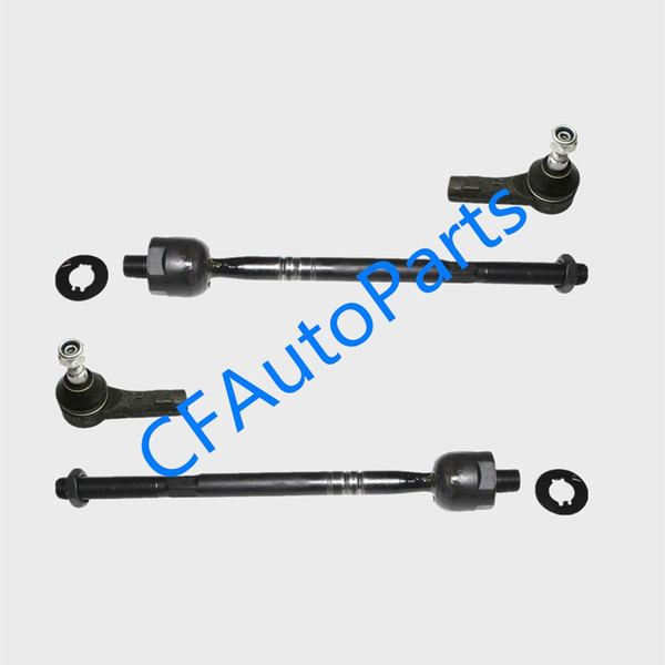 4 PC Tie Rod Ends Inner Outer Audi Q7 S4 VW Touareg Porsche Cayenne 03-15 NEW