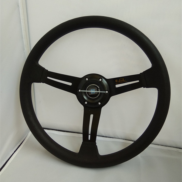 2017 selling 14-inch sport nd Universal PU steering wheel racing 35CM black gold blue optional free shipping