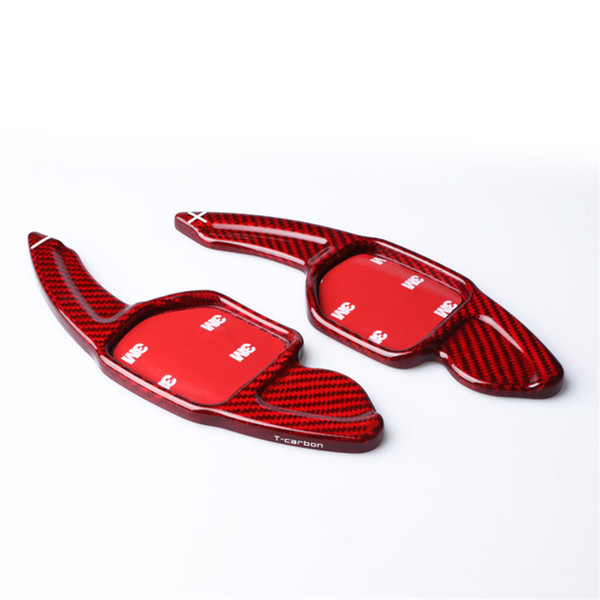 Lengthen Style Red Glass fiber Steering wheel paddle shift Fit For AUDI A3 A4L A7 R8 Q3 Q7 TT