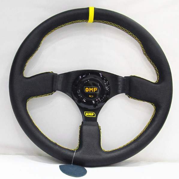 Universal 14inch 350mm OMP Drift Sport Steering Wheel leather Steering wheels