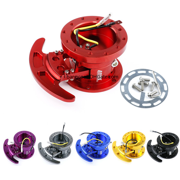 Universal Steering Wheel Purple/Black/Blue/Red/Gold/Gray Quick Release Hub Kit Adapter Body Removable Kit