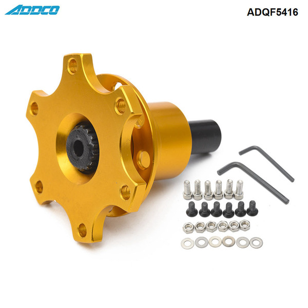 ADDCO Car Off Quick Release Boss Kit Weld On 6 Bolt Fit Moslty Steering Wheels ADQF5416