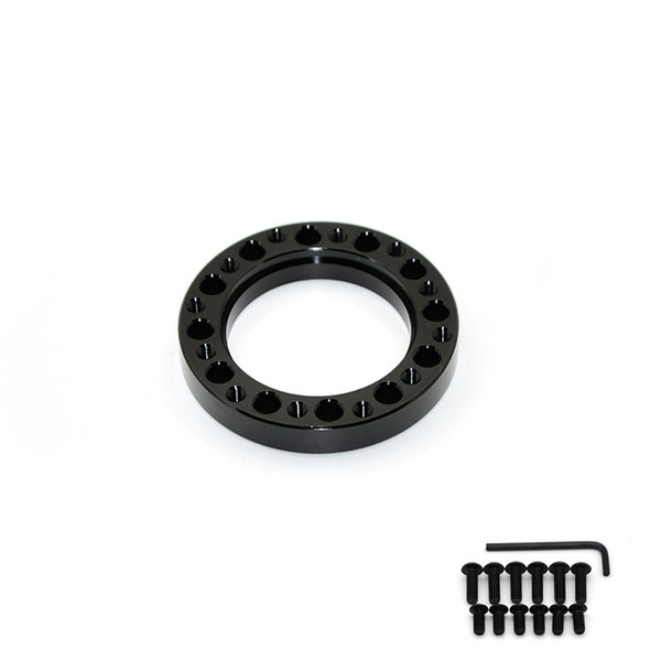 Universal Steering Wheel Hub Spacer 12 MM Steering Wheel Hub Boss Kit Adapter Spacer Black Color