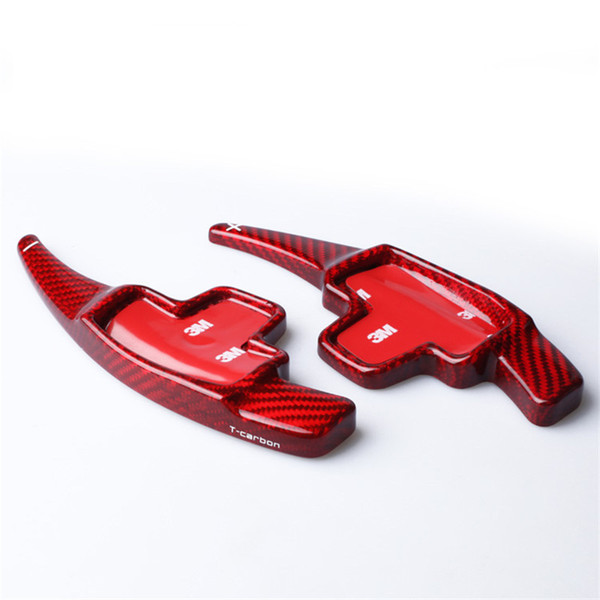 Lengthen Style Red Glass fiber Steering wheel paddle shift Fit For Benz C200L C260L GLC GLE CLA