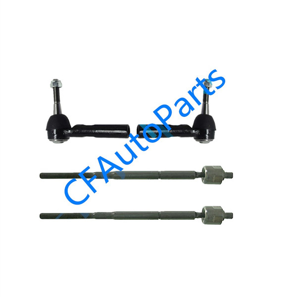 Dodge Caliber Jeep Compass Patriot All (4) Brand New Inner & Outer Tie Rod Complete Front Suspension Kit