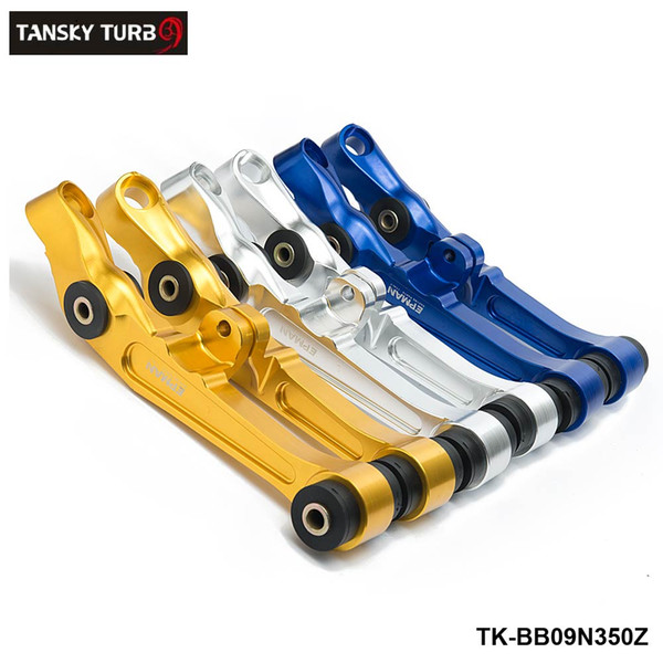 TANSKY - Front Lower Control Arm For Nissan 350Z 2D 3.5L CNC Billet Upgrade bushing Blue/Silver/Golden TK-BB09N350Z