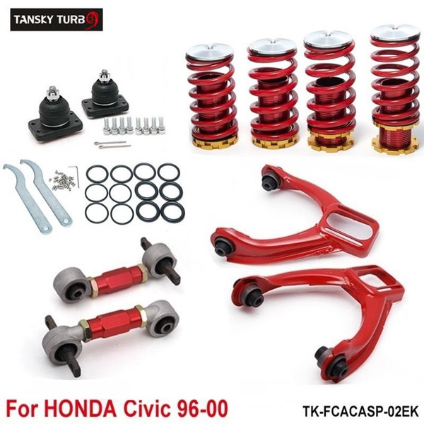 Tansky - Lowering Coil Springs+ Front camber kits+ Rear Lower Control Arms (Fits For Honda Civic 92-95) TK-FCACASP-01EG