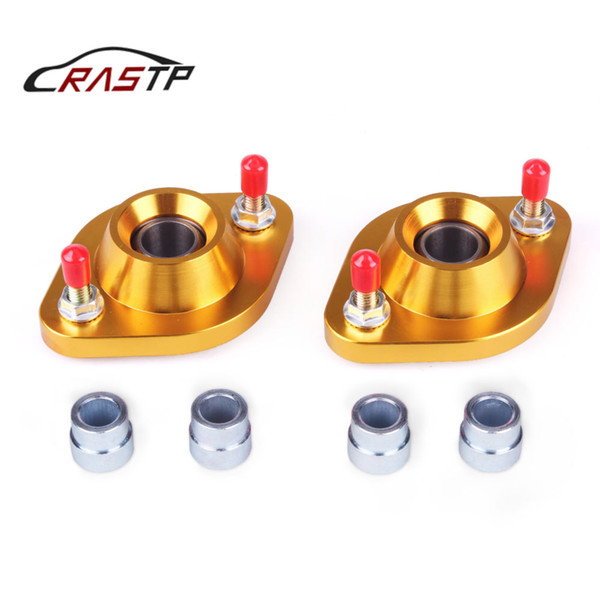 RASTP-2Pcs/Set Adjustable Top Mount Set For BMW E30 E36 E46 Z3 Pillow Ball Rear Upper Camber Plates RS-SAP001