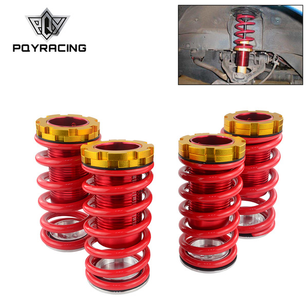 PQY - Forged Aluminum Coilover Kits for Honda Civic 88-00 Red available Coilover Suspension / Coilover Springs PQY-TH11