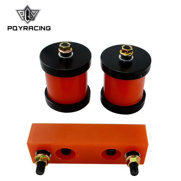 PQY - Polyurethane Engine Transmission Mounts For 89-00 NISSAN S13 S14 180SX 200SX 240SX SR20 KA24 PQY-TMN11+TMN12