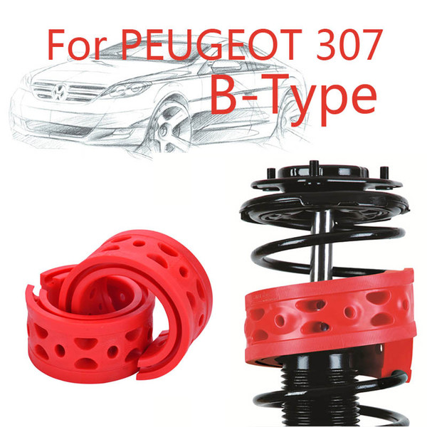 Jinke 1pair Front Shock SEBS Size-B Bumper Power Cushion Absorber Spring Buffer For Peugeot 307