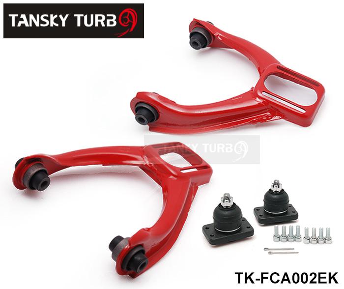 Tansky -- Adjustable Fornt Upper Control Arms Arm Camber Kit Racing For Honda Civic 96-00 RED TK-FCA002EK