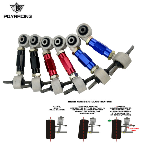 PQY - Rear Camber KiT FOR HONDA ACURA CIVIC INTEGRA CRX REAR CAMBER ARM KIT EG EK DC2 EF PQY9851