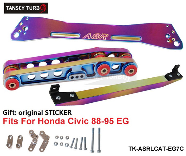 TANSKY - JDM NEOCHROME REAR SUBFRAME BRR+TIE BAR + LOWER CONTROL FOR 1992 - 1995 HONDA CIVIC EG TK-ASRLCAT-EG7C