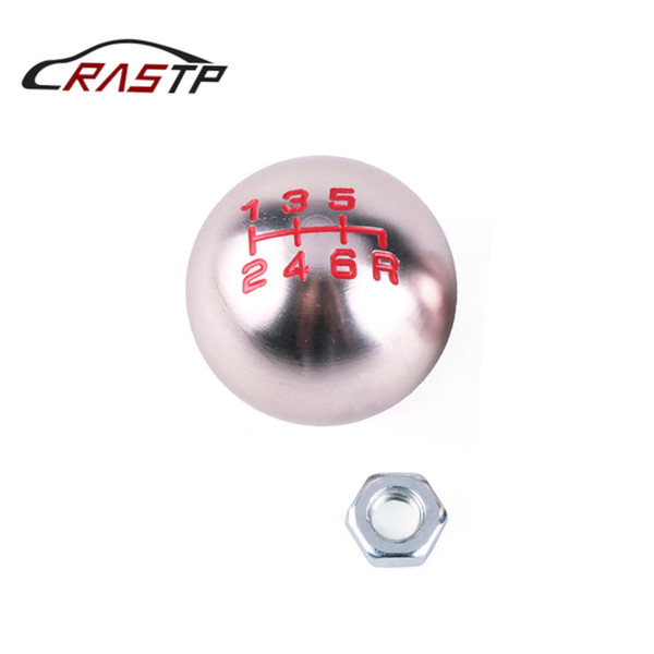 RASTP-1Pcs Car Styling 6 Lever Speed Manual Round Gear Shift Knobs M10x1.5 Thread for Honda /Civic /Odyssey /Accord RS-SFN052