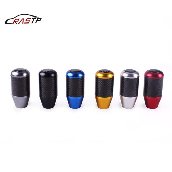 RASTP -Hot Selling Carbon Fiber Gear Shift Knob Gear Stick Manual Transmission for Honda Civic RS-SFN053