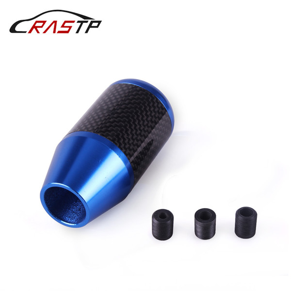 RASTP-Racing Style Carbon Fiber Aluminum Gear Shift Knob Manual Transmission for Honda Civic Car Accessories RS-SFN053