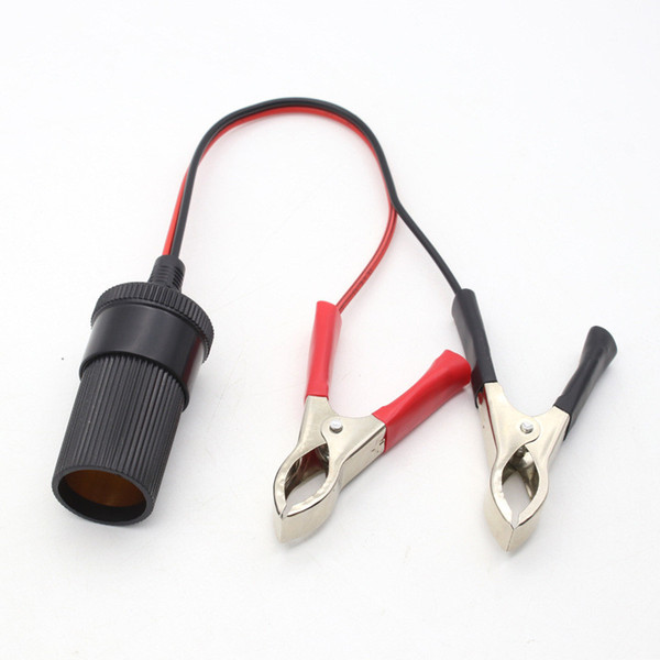 Cool Black and red battery line Alligator clip Cigarette lighter joint conversion Emergency battery connection line AC - 280