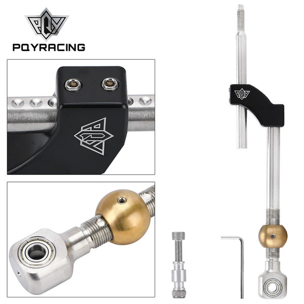 PQY RACING - Adjustable Height Short Shifter For Civic Integra CRX B16 B18 B20 D16 Complete Set of Short Shifter PQY5465BK