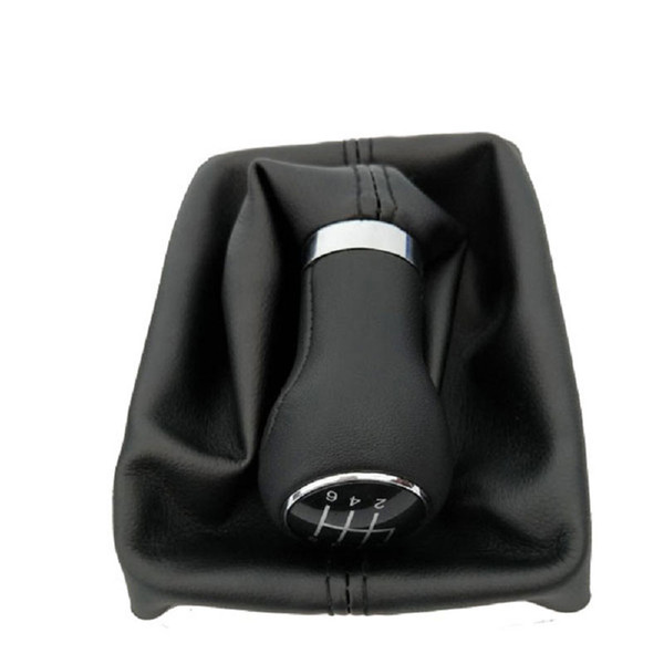 5 / 6 Speed Car Shift Gear Knob With Real Leather Knob For A6 C6 (2004-2012) A4 S4 B8 8K A5 8T 8F Q5 8R 2007-2015