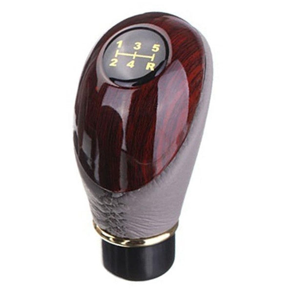 Universal PU Leather Replacement Manual Smooth Car Accessories Easy Install Interior 5 Speeds Styling Shift Knob