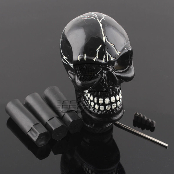 Skull Head Universal Car Truck Manual Stick Gear Shift Knob Lever Shifter Black