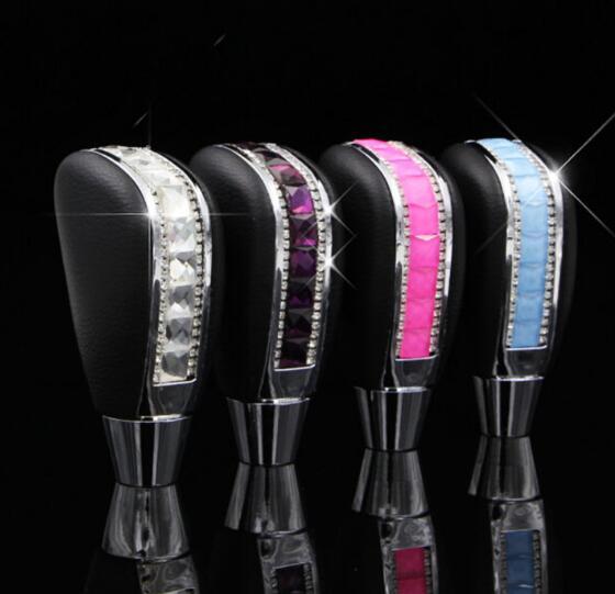 Crystal Car Styling Universal Manual Car Gear Shift Knob Diamond VIP Modified Interior Gear Shift Knob Fit For