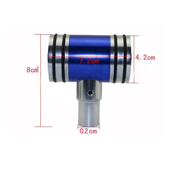 CAR Blue Cover Aluminum Heavy Car Manual Gear Stick Shift Shifter Lever Knob