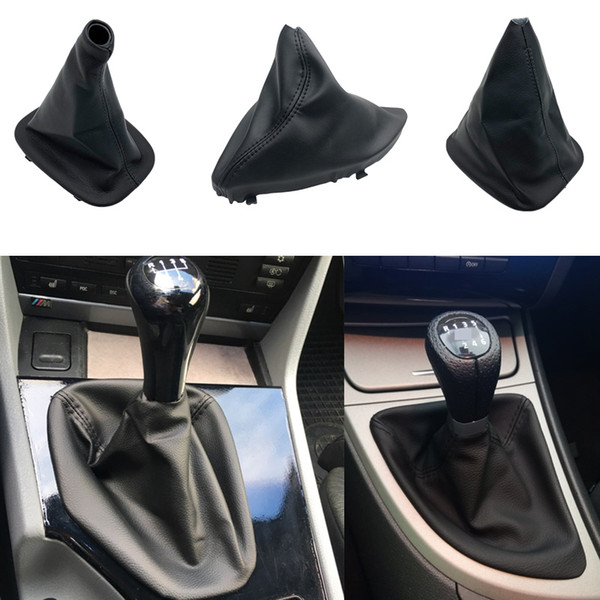 Car Styling For E36 3 Series E30 E34 E39 E81 E82 E87 E88 Leather Gear Shift Knob Frame Base Gaiter Boot Cover Case Collar