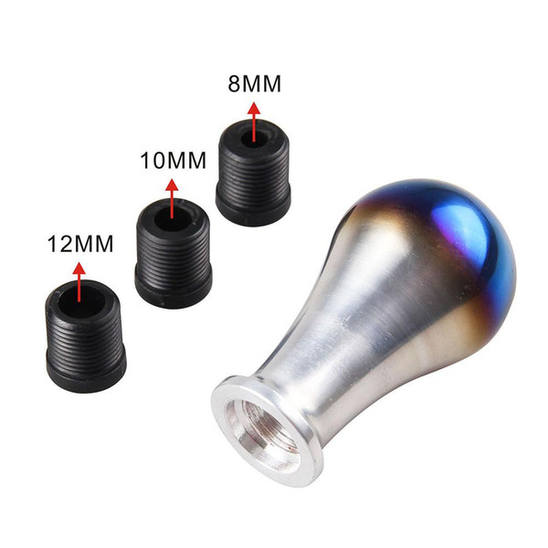 Adeeing Titanium Alloy Round Head Fashion Burning Blue Shift Knob / Gear Shift Univesal Use High quality Knob